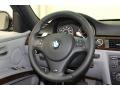 2010 BMW 3 Series Gray Dakota Leather Interior Steering Wheel Photo