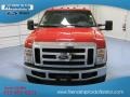 2010 Vermillion Red Ford F250 Super Duty XLT Crew Cab 4x4  photo #3