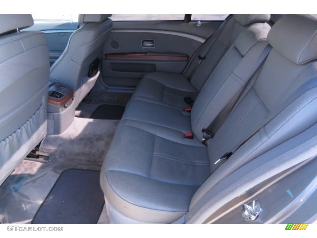 2002 7 Series 745Li Sedan - Sterling Grey Metallic / Flannel Grey photo #5