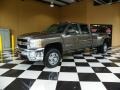 2008 Desert Brown Metallic Chevrolet Silverado 3500HD LT Crew Cab 4x4 Dually  photo #3