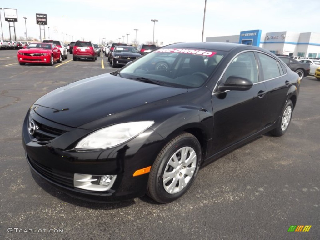 2010 MAZDA6 i Sport Sedan - Ebony Black / Black photo #1