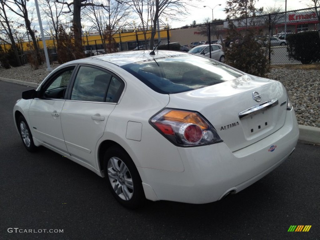 2010 Altima Hybrid - Winter Frost White / Charcoal photo #5