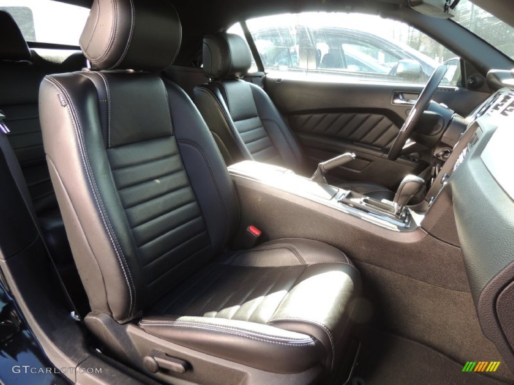 Charcoal Black Interior 2013 Ford Mustang V6 Premium Convertible Photo #78395159
