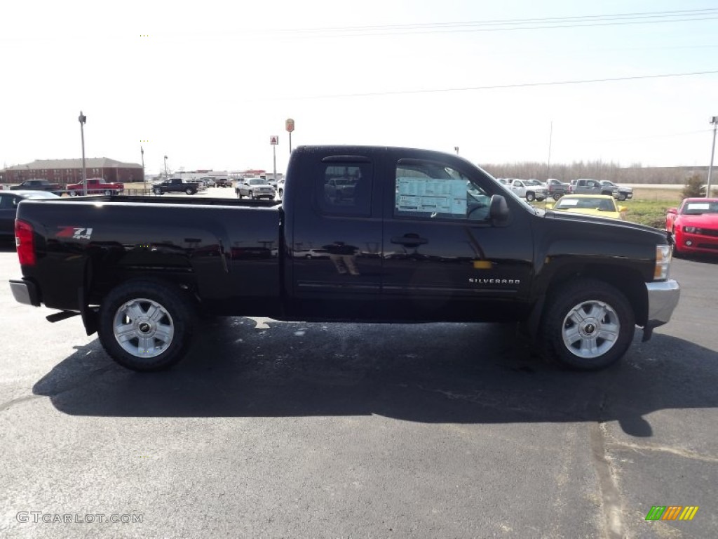 2013 Silverado 1500 LT Extended Cab 4x4 - Black / Ebony photo #4