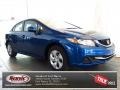 2013 Dyno Blue Pearl Honda Civic LX Sedan  photo #1