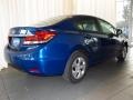 2013 Dyno Blue Pearl Honda Civic LX Sedan  photo #3