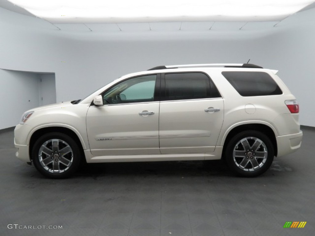 2012 Acadia Denali - White Diamond Tricoat / Cashmere photo #8