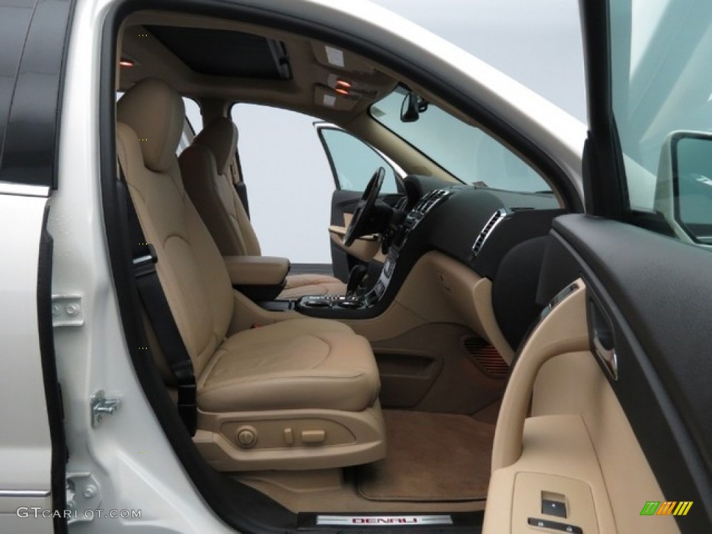 2012 Acadia Denali - White Diamond Tricoat / Cashmere photo #15