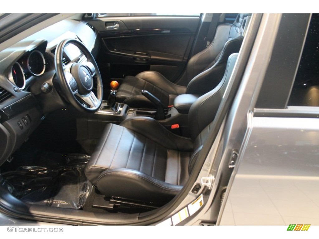 Black Recaro Interior 2012 Mitsubishi Lancer Evolution GSR Photo #78401037