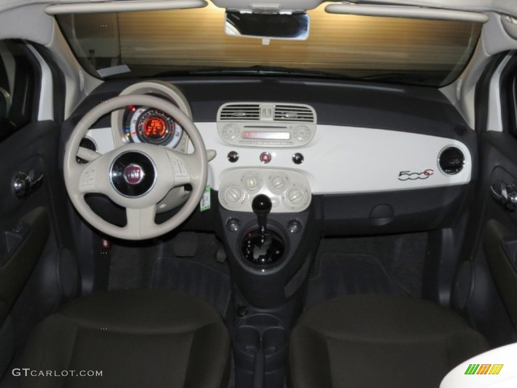 2012 Fiat 500 c cabrio Pop Tessuto Marrone/Avorio (Brown/Ivory) Dashboard Photo #78402581