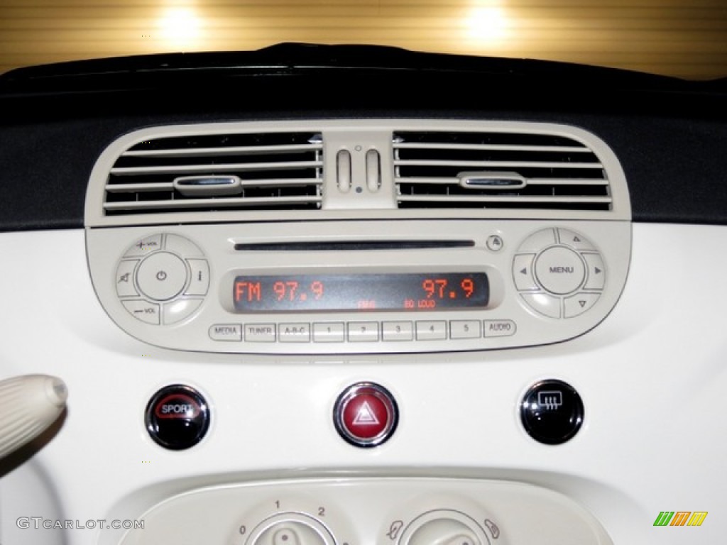 2012 Fiat 500 c cabrio Pop Audio System Photo #78402683