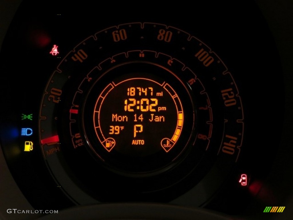 2012 Fiat 500 c cabrio Pop Gauges Photo #78402771