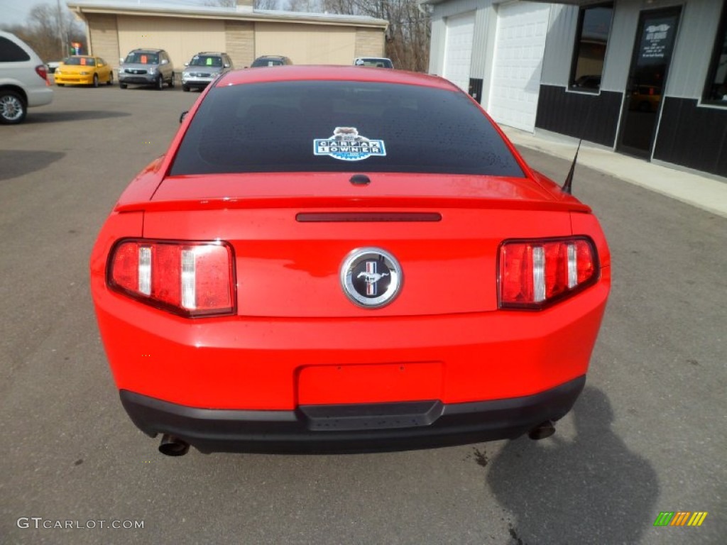 2011 Mustang V6 Premium Coupe - Race Red / Charcoal Black photo #4