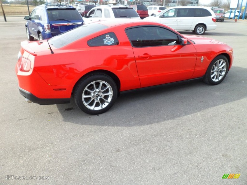 2011 Mustang V6 Premium Coupe - Race Red / Charcoal Black photo #6