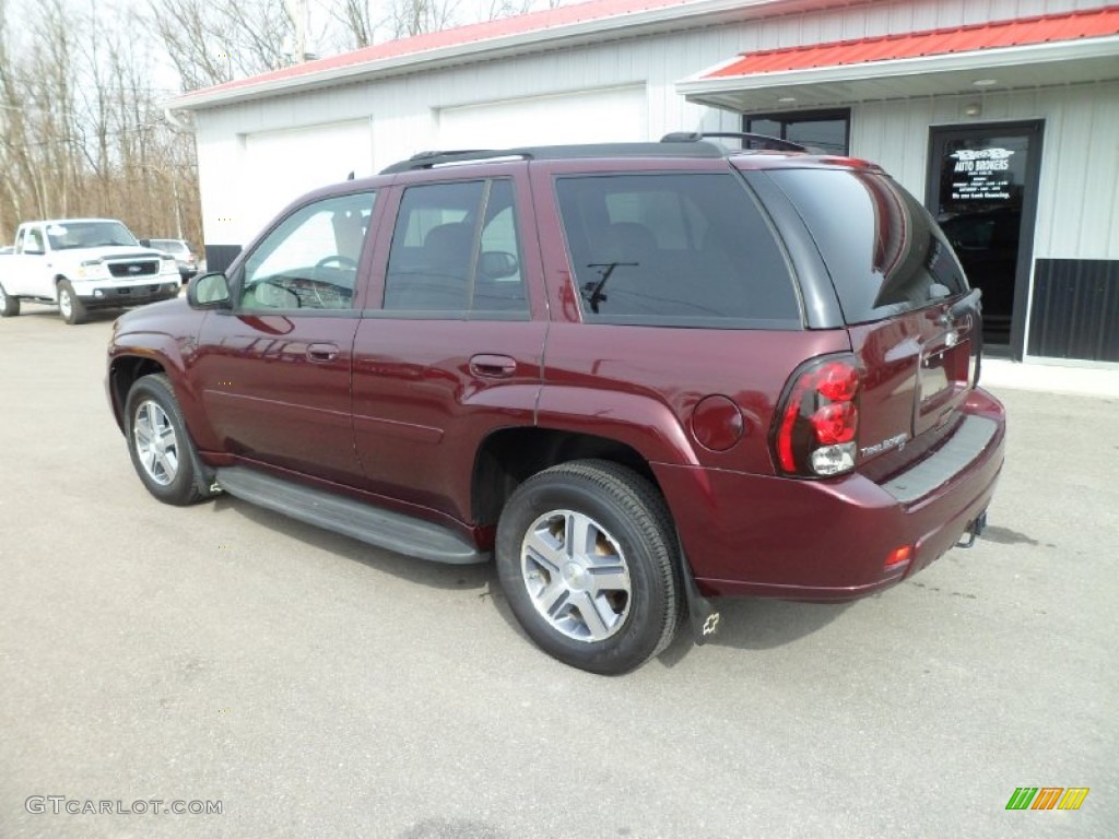 Bordeaux Red Metallic 2007 Chevrolet TrailBlazer LT 4x4 Exterior Photo #78403844
