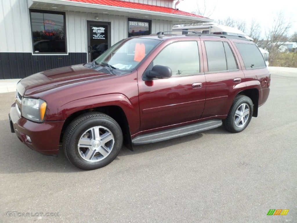 Bordeaux Red Metallic 2007 Chevrolet TrailBlazer LT 4x4 Exterior Photo #78403925