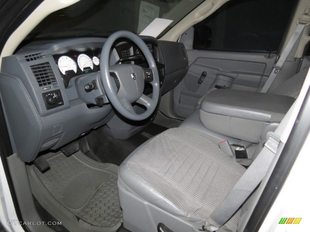 2008 Ram 1500 ST Quad Cab - Bright White / Medium Slate Gray photo #15