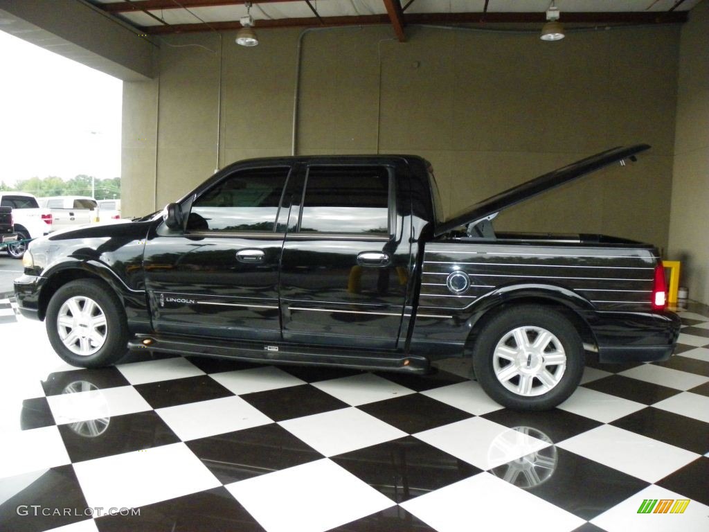 Black Clearcoat 2002 Lincoln Blackwood Crew Cab Exterior Photo #78405224