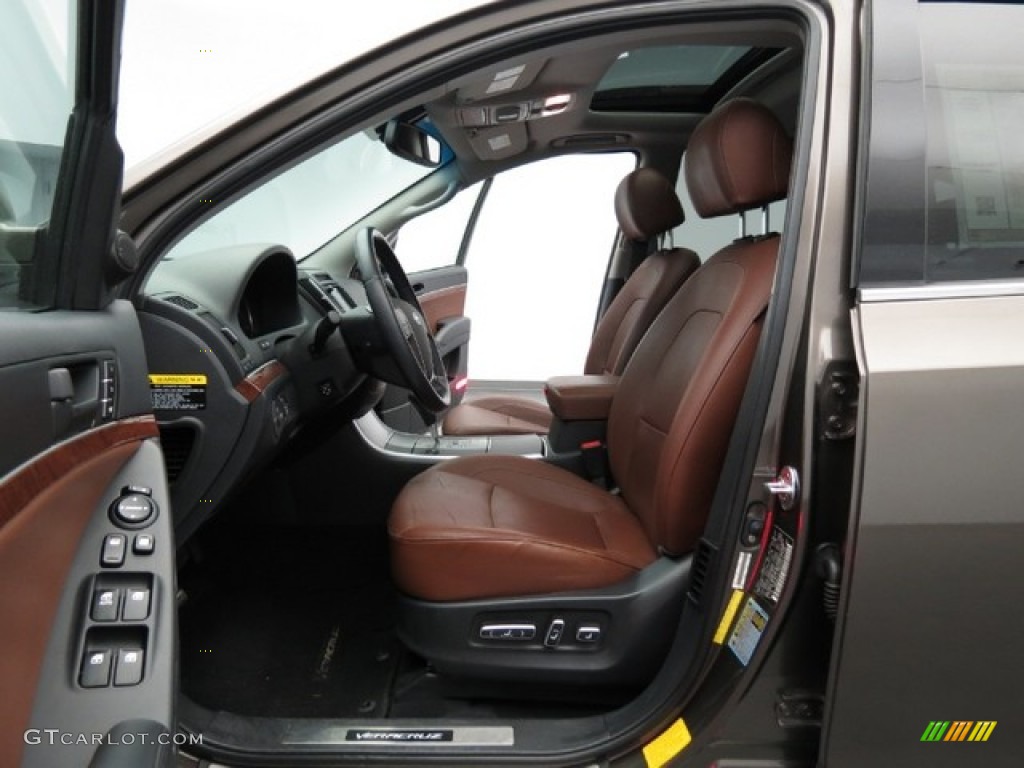 Black/Saddle Interior 2008 Hyundai Veracruz Limited Photo #78405496