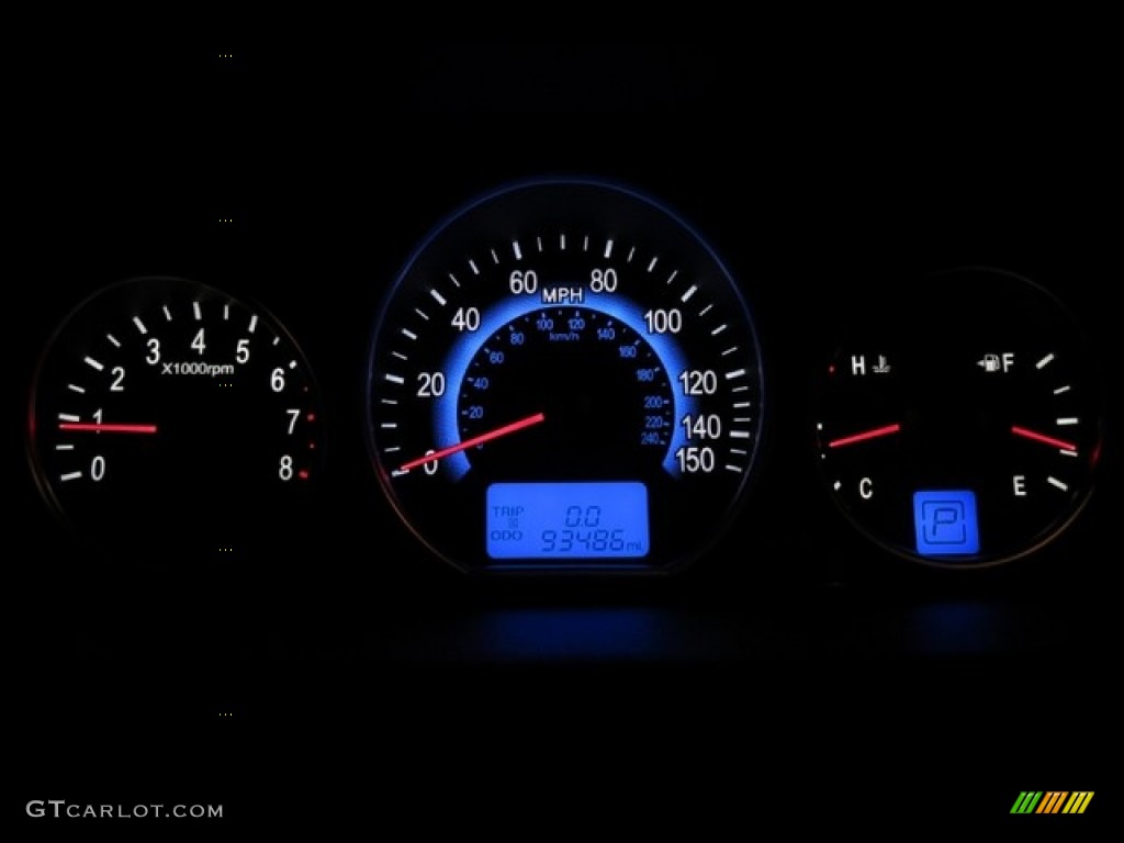 2008 Hyundai Veracruz Limited Gauges Photo #78405863