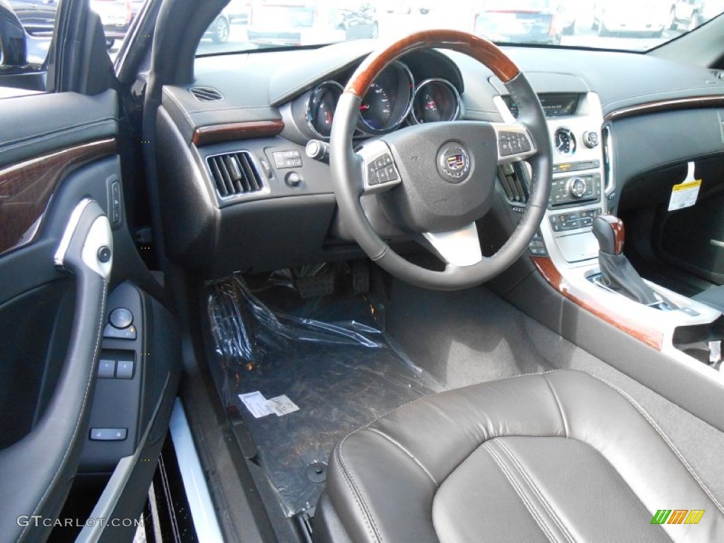 Ebony Interior 2013 Cadillac CTS 4 AWD Coupe Photo #78406606