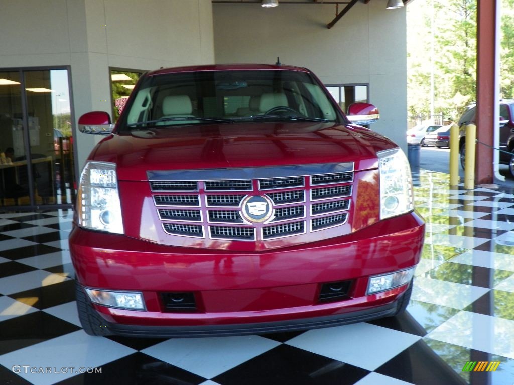 2007 Escalade AWD - Red-E / Cocoa/Light Cashmere photo #2