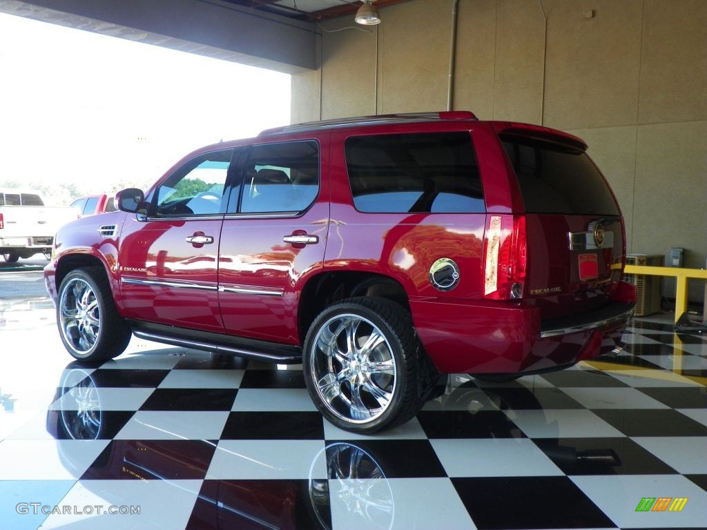 2007 Escalade AWD - Red-E / Cocoa/Light Cashmere photo #4
