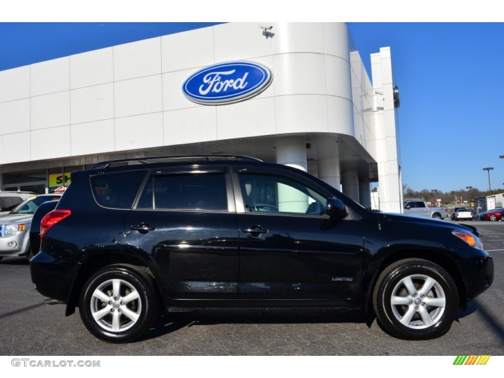 Black 2007 Toyota RAV4 Limited 4WD Exterior Photo #78407393