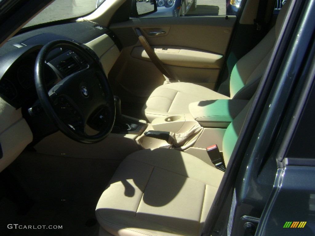2005 X3 3.0i - Highland Green Metallic / Sand Beige photo #3