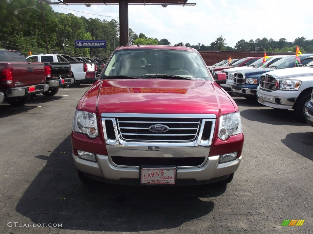 2006 Explorer Eddie Bauer 4x4 - Redfire Metallic / Camel/Stone photo #2