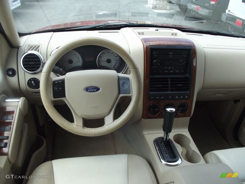 2006 Explorer Eddie Bauer 4x4 - Redfire Metallic / Camel/Stone photo #12