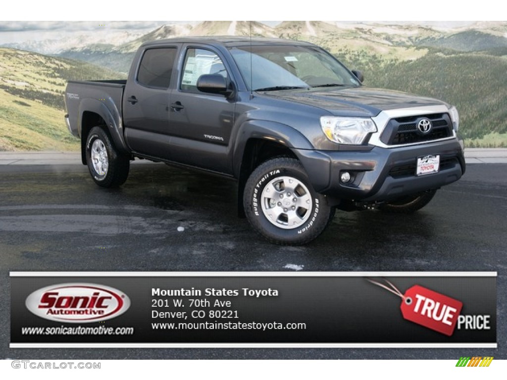 2013 Tacoma V6 TRD Double Cab 4x4 - Magnetic Gray Metallic / Graphite photo #1