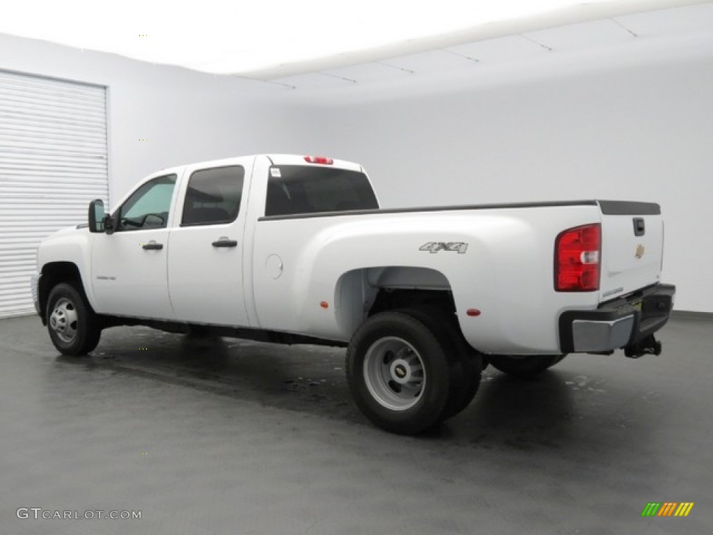 2012 Silverado 3500HD WT Crew Cab 4x4 Dually - Summit White / Dark Titanium photo #6