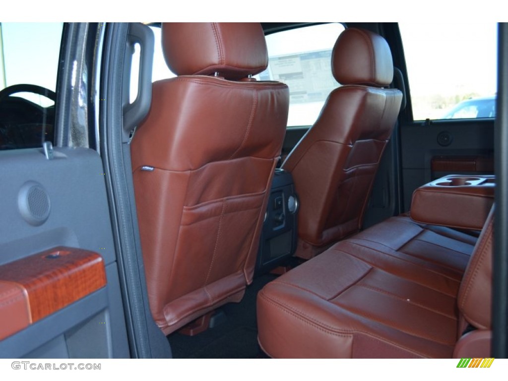 2013 Ford F250 Super Duty King Ranch Crew Cab 4x4 Rear Seat Photo #78413901