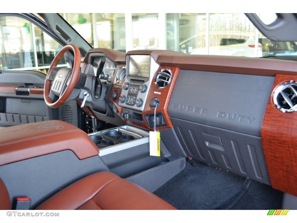 2013 Ford F250 Super Duty King Ranch Crew Cab 4x4 King Ranch Chaparral Leather/Black Trim Dashboard Photo #78413990