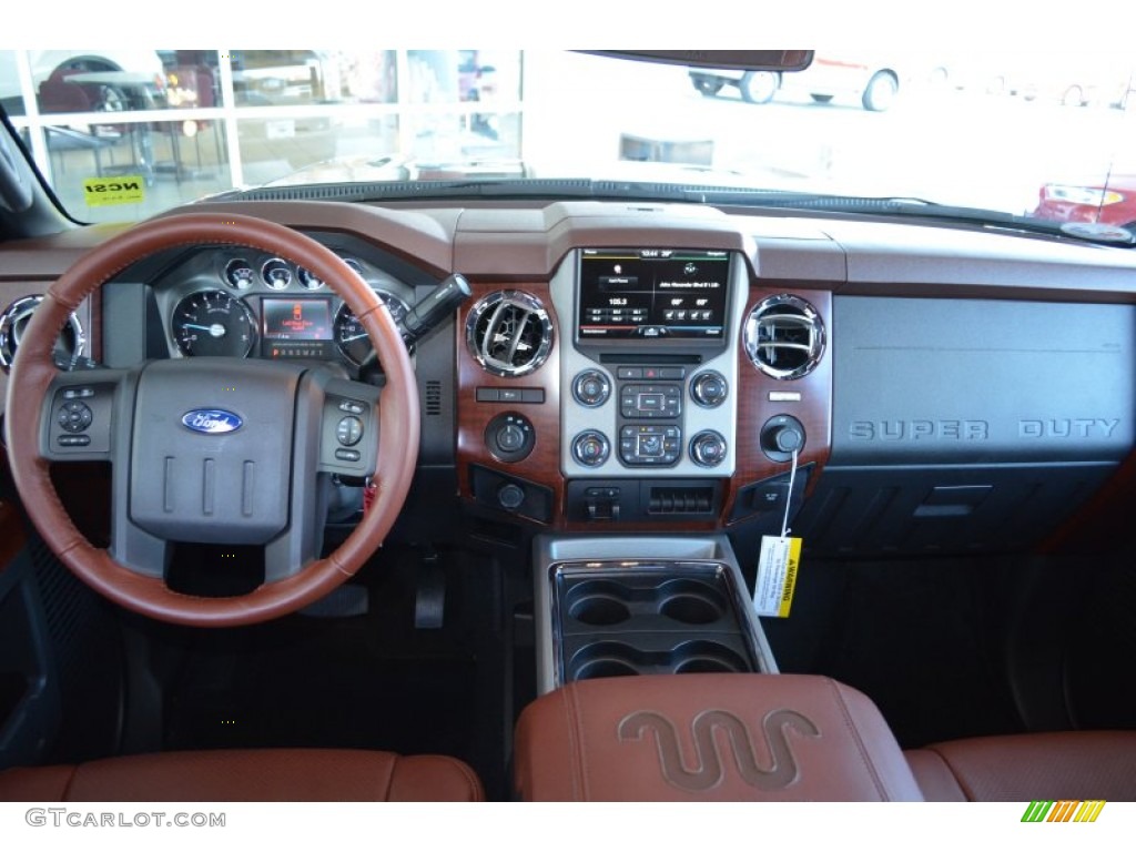 2013 Ford F250 Super Duty King Ranch Crew Cab 4x4 King Ranch Chaparral Leather/Black Trim Dashboard Photo #78414258