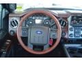 King Ranch Chaparral Leather/Black Trim Steering Wheel Photo for 2013 Ford F250 Super Duty #78414281