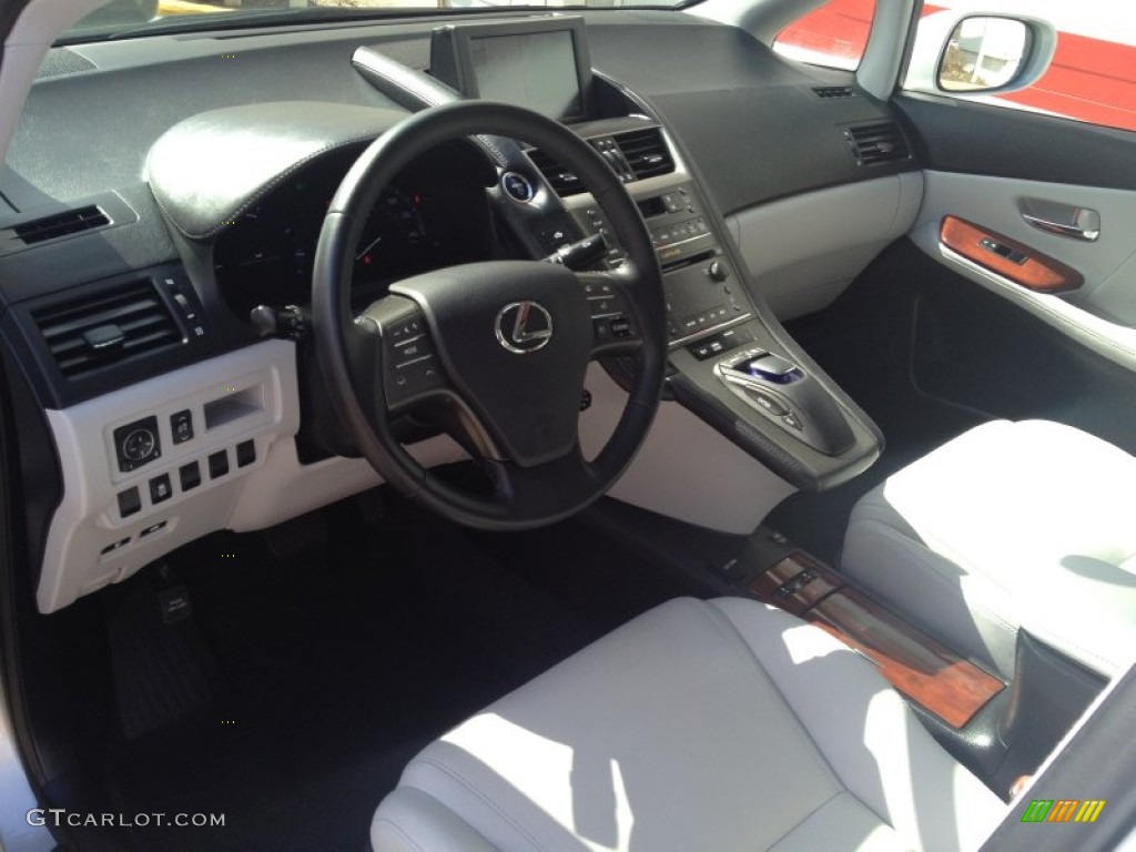 2011 HS 250h Hybrid Premium - Tungsten Pearl / Water Gray photo #14