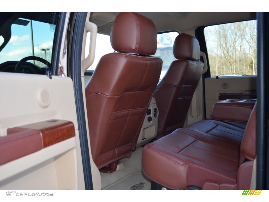 King Ranch Chaparral Leather/Adobe Trim Interior 2013 Ford F350 Super Duty King Ranch Crew Cab 4x4 Photo #78415193