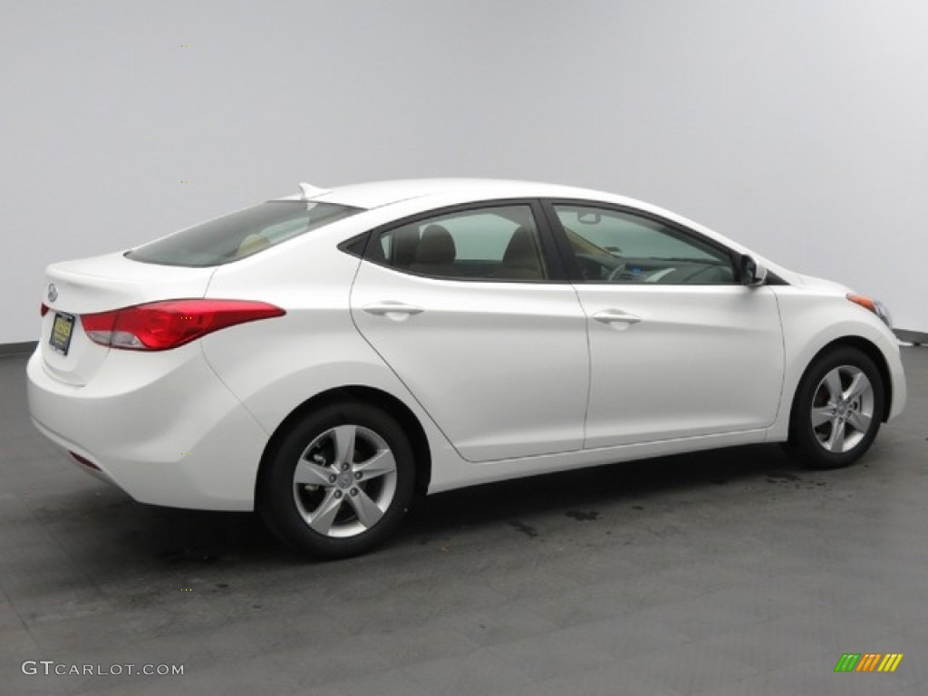 Shimmering White 2013 Hyundai Elantra GLS Exterior Photo #78415406