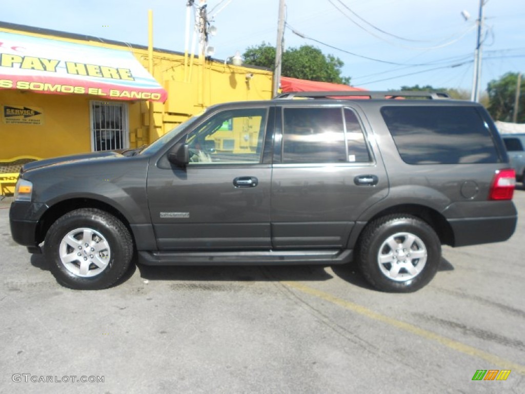 2007 Expedition XLT - Carbon Metallic / Stone photo #4