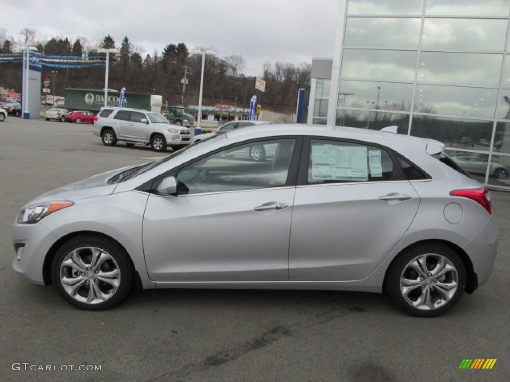 2013 Elantra GT - Silver / Black photo #2