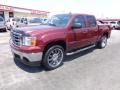 2008 Sonoma Red Metallic GMC Sierra 1500 SLE Crew Cab  photo #3