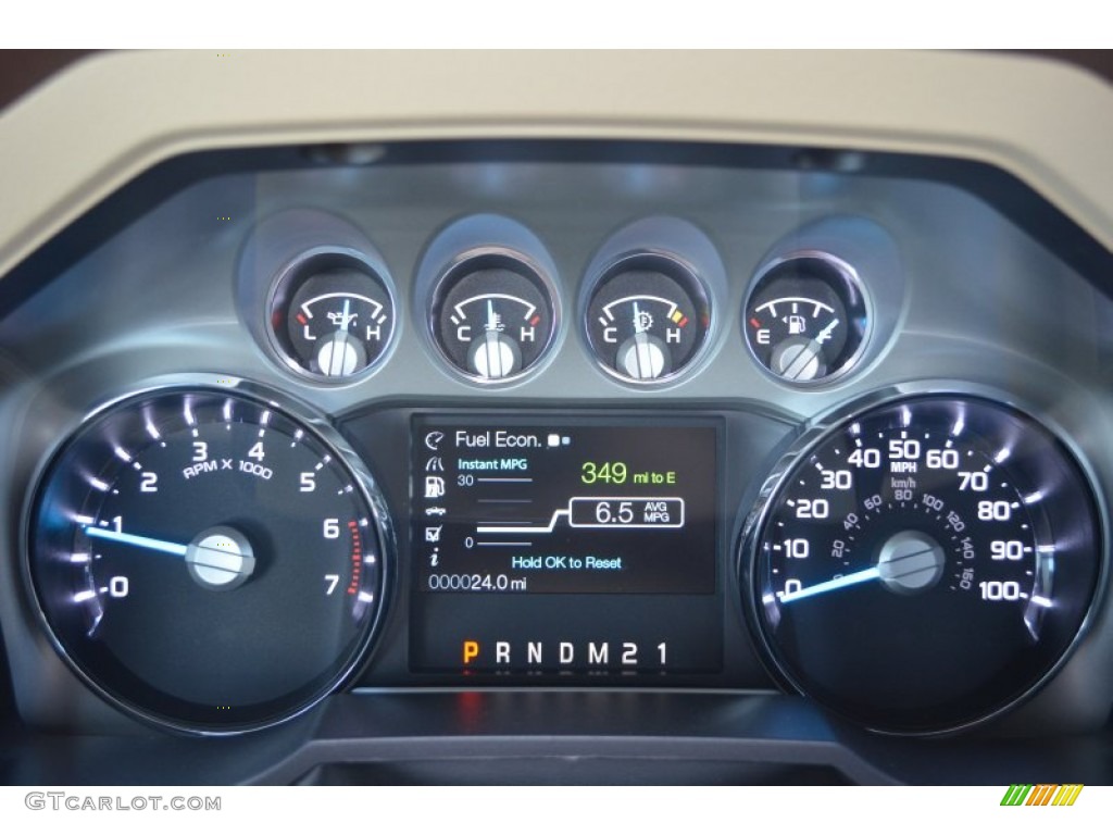 2013 Ford F350 Super Duty King Ranch Crew Cab 4x4 Gauges Photo #78415771