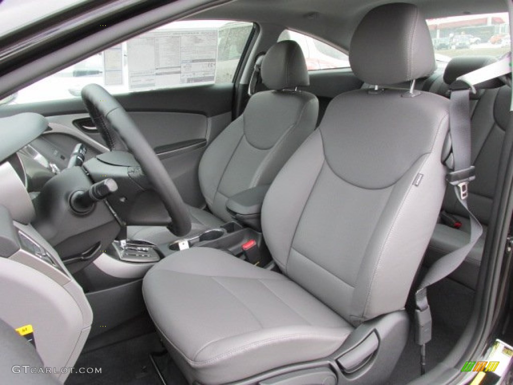 2013 Elantra Coupe SE - Black Noir Pearl / Gray photo #5
