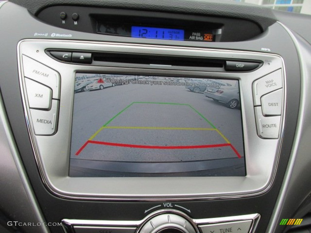 2013 Elantra Coupe SE - Black Noir Pearl / Gray photo #8
