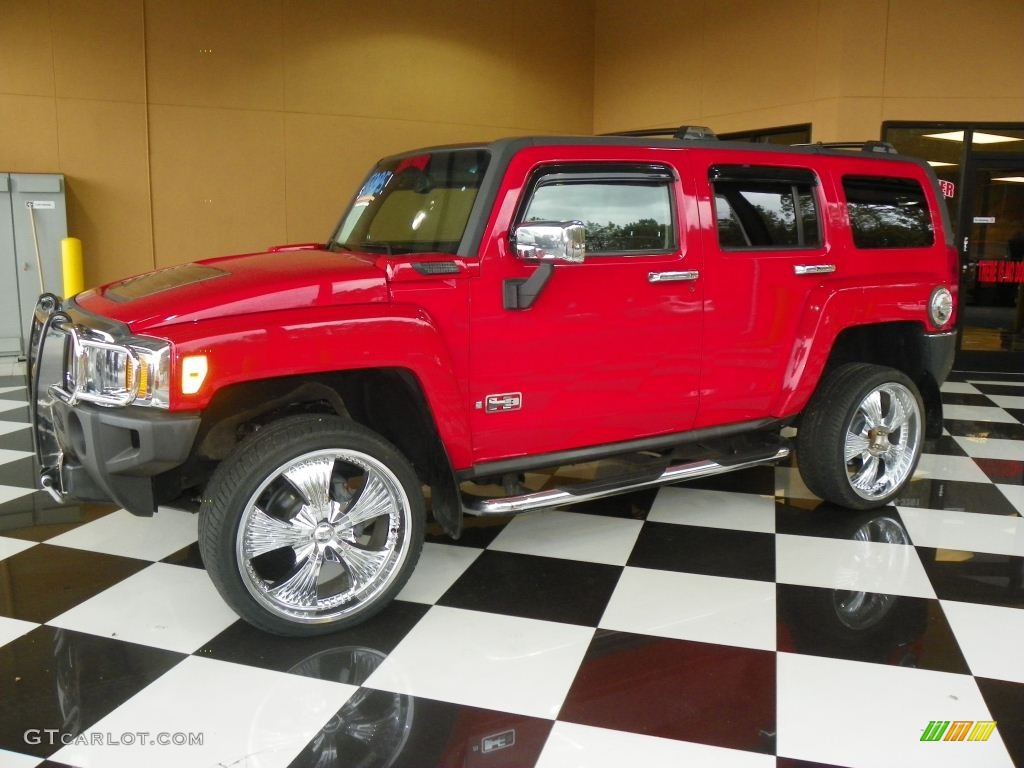 Victory Red 2006 Hummer H3 Standard H3 Model Exterior Photo #78416463