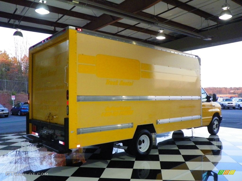 2008 E Series Cutaway E350 Commercial Moving Truck - Yellow / Medium Flint photo #6