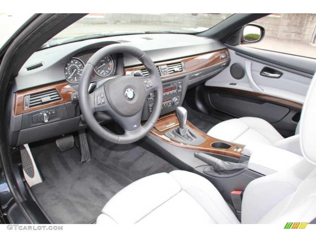 Everest Grey/Black Interior 2013 BMW 3 Series 328i Convertible Photo #78418061