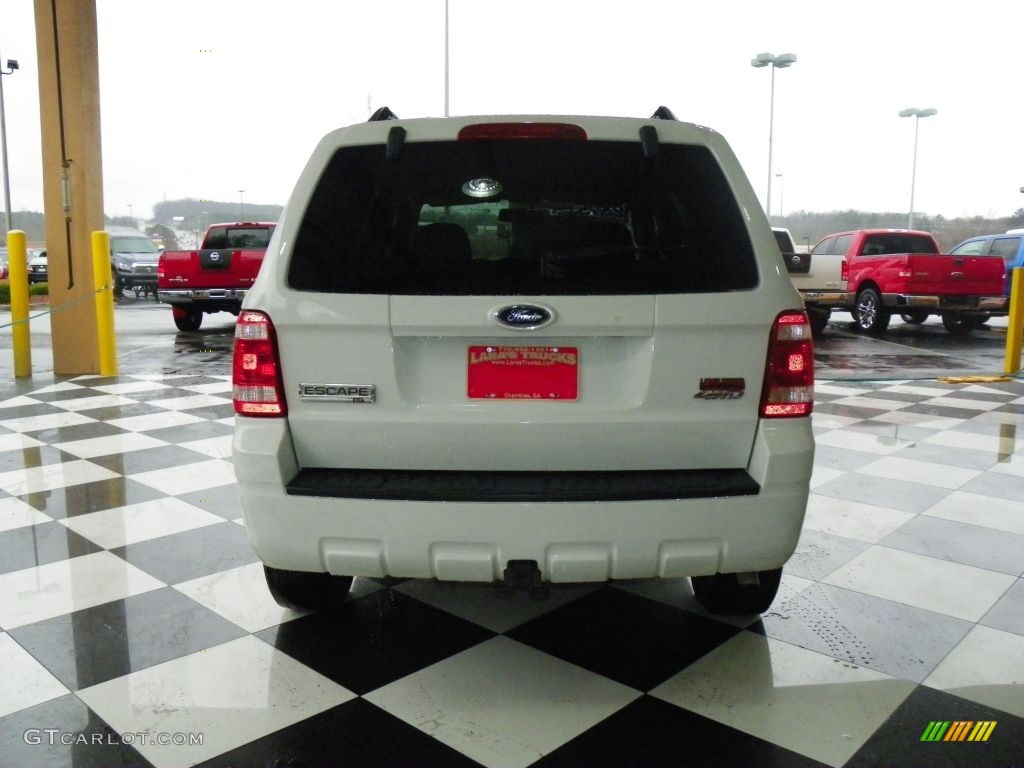 2009 Escape XLT V6 4WD - Oxford White / Stone photo #5